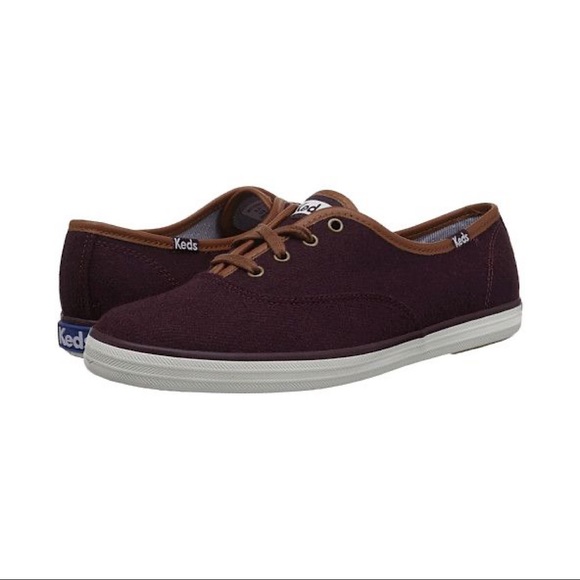 Keds Wool Wine Heathered Sneakers - Picture 2 of 9